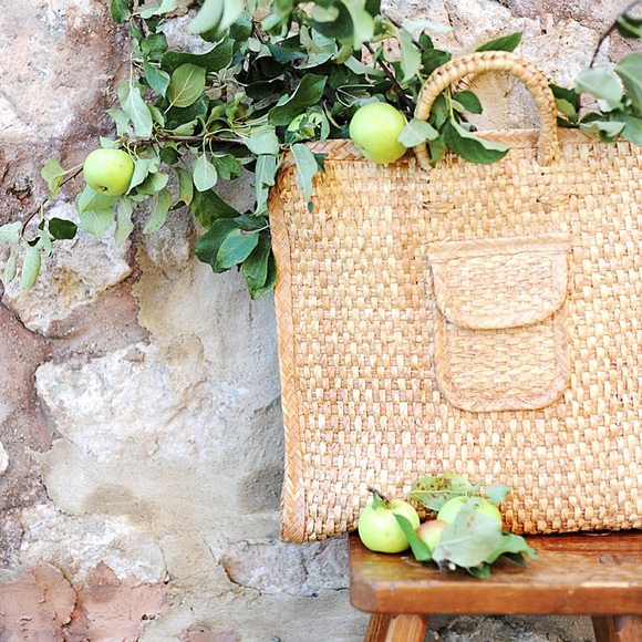 Haven Handbags - Large Vintage Straw Mexican Bag